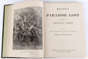 DORE, Gustave (illus.) MILTON, John. VAUGHAN, Robert (ed.), MILTON'S PARADISE LOST, [Cassell, Petter, and Galpin no date., London], c1890, Edited, with Notes and a Life of Milton, by Robert Vaughan, D.D. lxii, 329 pp. Illustrated by Gustave Dore; folio, b - 2