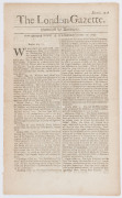 LONDON GAZETTE - ENGLAND - 1679-1684: large group of issues between numb.1449 and 1980: with many articles of interest including issue 1507 (Apr.26, 1680) reports of a "false and dangerous rumour spread abroad" that Charles II is to marry the mother of th - 4