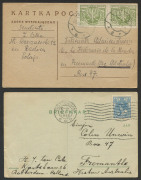[ESPERANTO] A 1922-23 collection of postal cards, all addressed to "Sinjoro Colin Unwin" in Fremantle and all written in the nascent "Universal" language of Esperanto. Unwin's correspondents were from Rotterdam, Radom, Genoa, Krakow, Wilno, Warsaw and Bia - 3