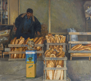 BRIAN JAMES DUNLOP (1938 - 2009) Bread - Agra, oil on canvas, signed "Dunlop" lower right,