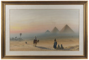 ROY LEITCH, Untitled (Egyptian scene), watercolour, signed lower left, 41 x 71cm. - 2