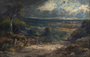 NAYLOR GILL (1872 - c1945) Untitled landscape, c1915 oil on board, signed lower right; 40 x 62cm.