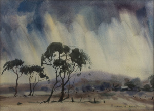GORDON ARTHUR SPEARY (1914-99) The Gathering Storm, watercolour, signed lower right,