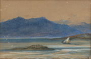 A. STANLEY, Loch Linnhe, watercolour, signed lower right "A.S." signed and titled verso, Tasmanian huon pine frame, ​18 x 27cm, frame 45 x 53cm overall, internal size 30 x 38cm - 2