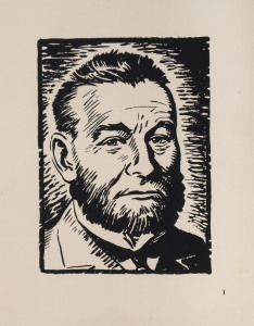 Melbourne : Popular Print Art Group, EUREKA 1854 - 1954, A folio of lino-cuts, 14 art prints : 23 x 29cm. A portfolio comprising of four unbound sheets of letterpress and fourteen linocuts produced by ten artists from the left wing Melbourne collective 