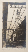 LEONARD A. BULLEN (active 1930s-40s), Group of (3) photo-lithographs, each titled and signed in the lower margin: On the Steps of Parliament House, Melbourne, Through an Arch of the Town Hall, Melbourne, Station Tower, Melbourne, the first 2 initialled in - 4