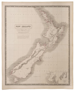 JOHNSTON, A.K. New Zealand Published in Edinburgh, 1855, 66.5 x 55cm.