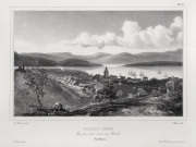 Louis-Philippe Hostein after Louis Auguste De Sainson (1801-1887) HOBART-TOWN Vue prise d'un ravin au Nord (VAN-DIEMEN) (Hobart-Town from the north), lithograph, 23 x 35cm, From Dumont d’Urville’s 'Voyage de la corvette l'Astrolabe. Atlas historique.’, 18