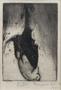 PHYLLIS MARGARET CILENTO (1923 - 2006) Bat, etching, titled signed and dated 1968 in lower margin, 12.5 x 9cm.