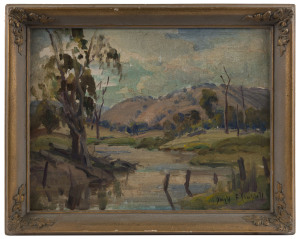DONALD F. CAMPBELL (working 1950s), 'Morning Tallarook', oil on board, signed lower right "Donald F. Campbell", 34 x 43cm
