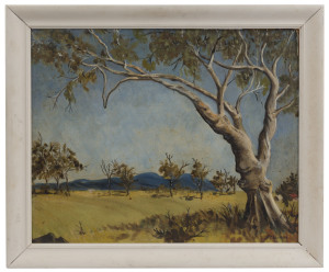 P. BARTLETT (Australian school), landscape, oil on board, signed lower right "P. Bartlett", ​40 x 50cm