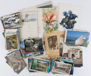 1950s-80s array of Australian, British and European cards; also 1937 HMSO (London) Royal Botanic Gardens booklet with 12 coloured views, and ship menus including 1937 for S.S. Nieuw Holland (3) and 1956 P&O "The Retired Pirate" set of 12 children's menus.