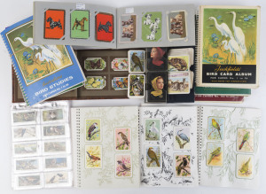 EPHEMERA - SWAP CARDS: Assortment in albums or loose with heaps of Tuckfields' "Birds" types, also c.1930s John Player "Wild Birds" and Gallagher "Butterflies & Moths" cigarette cards. (100s)