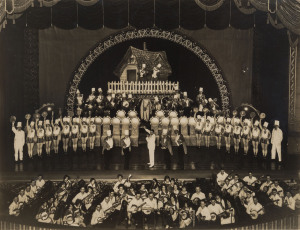 BANJO BANDS: group of mounted photographs, four showing banjo orchestras, the other showing a "Grand Ball" scene, at least three by Melbourne photographers incl. A. Younger (Carlton), C.J. Frazer (Little Collins St) and Edwin G. Adamson (Richmond); c. lat