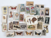 CIGARETTE CARDS: 1910s-20s assortment with themes noted including Sniders & Abrahams 'Butterflies & Moths' (90+); real-photo world views, birds & wildlife, medals & crests; duplication throughout, condition variable. (few 100s).