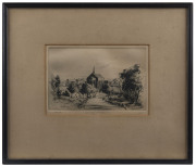 VICTOR ERNEST COBB (1876 - 1945), Scotch College - Hawthorn, etching, signed and dated 1930 in plate, signed, titled and editioned "26/85" in pencil below image, 13cm x 19cm. - 2