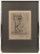 JOHN HENRY OLSEN (b.1928), Descending Owl, etching, editioned, titled, signed and dated '77 in lower margin, ​24.5 x 20cm. - 2