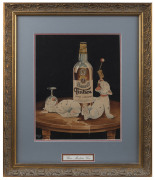 DOUGLAS MOULE (Australian, active 1920s-30s), Their Master's Vice original watercolour artwork for an advertisement for "Hardy's Tintara Wine Cocktail", signed at lower left, 32 x 26cm. - 2