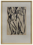 BILL COLEMAN (1922-1993), two figures, pen on paper, signed lower right "Bill Coleman", ​35 x 24cm - 2