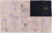 SIR JOSEPH COOK'S DIPLOMATIC PASSPORT as AUSTRALIAN MINISTER for the NAVY, 1918-19, This very important diplomatic passport was the document carried by Cook, while participating in the Imperial War Conference in London in 1918 and in the negotiations that - 6