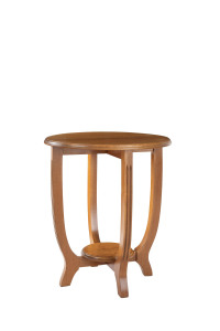 An Australian Art Deco circular occasional table, silky oak, Queensland origin, circa 1930, 62cm high, 54cm diameter