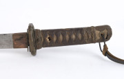 A Japanese katana sword with scabbard, 20th century, 87.5cm long - 2