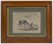 EDGAR CHARLES MAY & GEORGE HAMILTON, The Lost Bushman, lithograph; signed by May and initialled by Hamilton plate, titled lower right, circa 1890, 15 x 21cm. - 2