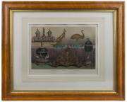 "GOLDSMITH'S WORK FROM AUSTRALIA" chromolithograph which was produced for publication in J.B. Waring's, "Masterpieces of Industrial Art and Sculpture at the International Exhibition, 1862", framed & glazed, 47 x 57cm overall. - 2