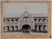 Four vintage and antique Australian photographs including a boxer, women in Chinese costume, souvenir of Jenolan Caves and a convent. ​the largest 30 x 24cm - 4