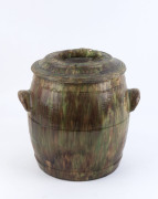 BENDIGO POTTERY antique Australian bread crock, 19th century, 36cm high, 37cm wide