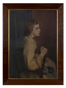 FLORENCE DEARLING (1895-1988) (attributed) Self portrait oil on canvas blackwood frame
