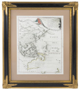 [PARTE DEL MARE PACIFICA] ENGRAVED BY VINCENT MARIO CORONELLI (THEOLOGIAN, MATHEMATICIAN & CARTOGRAPHER, VENICE), 1691. 46.5 x 61.5 cm (plate size) Finely executed copperplate-engraved map with some sensitive hand-colouring showing the west coast of Au - 2