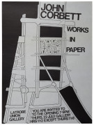 LATROBE UNION GALLERY: A group of 1980s exhibition posters, including "Two Women - Environments and Works : Ann Fogerty Dream Space : Margaret Scott Fragments"; "John Coorbett : Works in Paper"; "Keogh Parker Contemporary Sculpture"; "Costumes & Photograp - 6