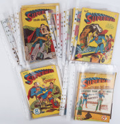 COMICS - SUPERMAN (Australian Issue): bundle of earlier issues comprising #22-23, 27-29, 36-43, 45-58, 60-68, priced at 6d or 8d (from issue #46), condition variable, but generally most presentable, published by Colour Comics Pty Ltd /K.G. Murray Publishi - 2