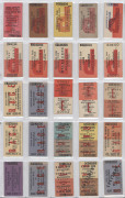 RAILWAY TICKETS - VICTORIA: Edmondson Tickets in 2 volumes with VR Rail/Bus services incl. Brighton-St Kilda Bus, Mt Evelyn Bus, VFL Park Bus, VR weekly tickets; also Change of Class, Periodical Passes, Overprinted 'E' Extension tickets of Journey, of Off - 3