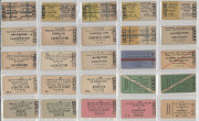 RAILWAY TICKETS - TASMANIA: 1960s-2000 Edmondson Tickets with TGR & Transport Dept Rly Branch withdrawal tickets, Emu Bay Railway Co withdrawals (21); also Don River Tramway, Don River Railway issues and 1990s tickets from other minor railways. Excellent - 6