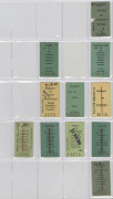 RAILWAY TICKETS - NEW SOUTH WALES: 1960s-1990s Edmondson Tickets 'A' to' Y' collection of 'Scheme' era tickets in three volumes, mostly in green with some other colours noted, Suburban and Country routes. (approx 730). - 2