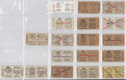 RAILWAY TICKETS - NEW SOUTH WALES: State Railway Authority 'Minifare' & 'Child Minifare' and 'Off Peak' and 'Child Off Peak' selection in alphabetical order; also Special Excursion & Child Special Excursion including 1950s-60s tickets; 1980s-90s SRA famil - 2