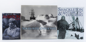 EXPLORATION: group of titles comprising hardbound "South with Endurance - Shackleton's Antarctic Expedition 1914-17" (Penguin Books, 2001), lavishly illustrated featuring the photographs of Frank Hurley, 320pp, hardbound; "Shackleton & the Antarctic Explo