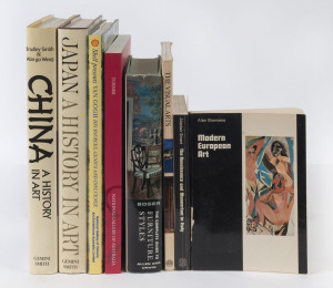 ART & FURNITURE: "TURNER" at the NGA [1996]; "The Complete Guide to Furniture Styles" by Boger [1961]; "Van Gogh" at the NGV [2000]; "Japan - A History in Art" by Smith [1979]; "China - A History in Art" by Smith & Weng; plus several others. (8 vols.).