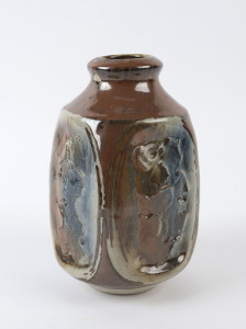 REG PRESTON Australian studio pottery vase, signed "Preston", 28cm high