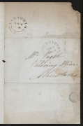 ELIZABETH DAVIS, LEFT A PAUPER FOLLOWING HER HUSBAND'S CONVICTION March 18th, 1844 printed form from The Guardians of the Poor of the Atherstone Union, about the cost of keeping Elizabeth Davis, a pauper from Tamworth. - 2