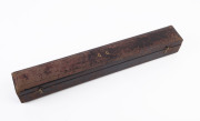 A fine Scottish dirk with carved ebony handles set with impressive citrines, in original plush fitted leather case. Formerly the property of George Gibb the brother of Rev. James Gibb (1857–1935). 50cm long - 2