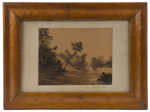 Artist Unknown, "Elphinston(e) Creek from Australian News", watercolour, circa 1880s, initialled "T.H." lower right,
