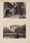 A group of albumen prints, circa 1880s, mounted on pages from an old album. Most images feature scenes in England and Scotland with a particularly nice series on the Thames at Richmond, several of Southampton and Warwick. Various sizes, mainly 13 x 20.5cm - 3