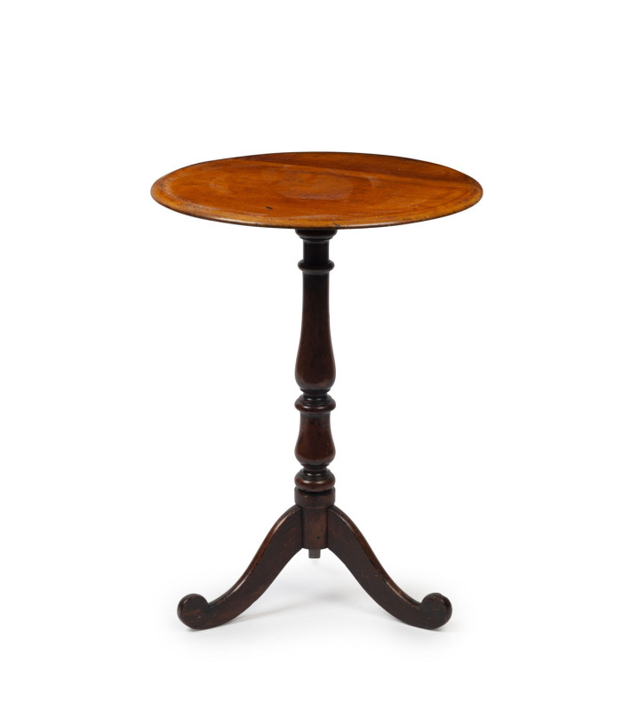 An Australian cedar wine table, 19th century, ​75cm high, 54cm diameter