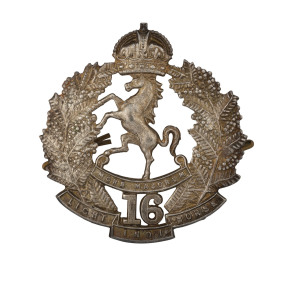 16th Australian Light Horse Regiment (Indi Light Horse) – White Metal Hat Badge – 1900 to 1912.
