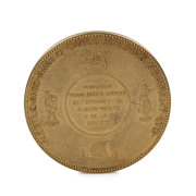 FRANK BREESE SPENCER (1886 - 1965). A large, silver-gilt medallion presented to Spencer when he retired from the Nestlé Co. (Australia) Ltd in 1962 and became honorary chairman. The 80mm diameter medal engraved for the NESTLE AND ANGLO-SWISS HOLDING COMPA - 2