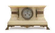 WALSH BROTHERS mantel clock, French time and strike movement in a fine white onyx and ormolu case, 19th century. Walsh Brothers were one of largest jewellers in the colonies in the 19th century. Established by Henry Swallows Walsh in Melbourne in 1850 the