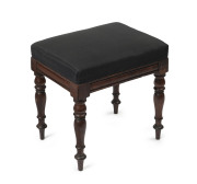 A Colonial Australian cedar footstool, Tasmanian origin, circa 1845, 44cm high, 44cm wide, 32cm deep